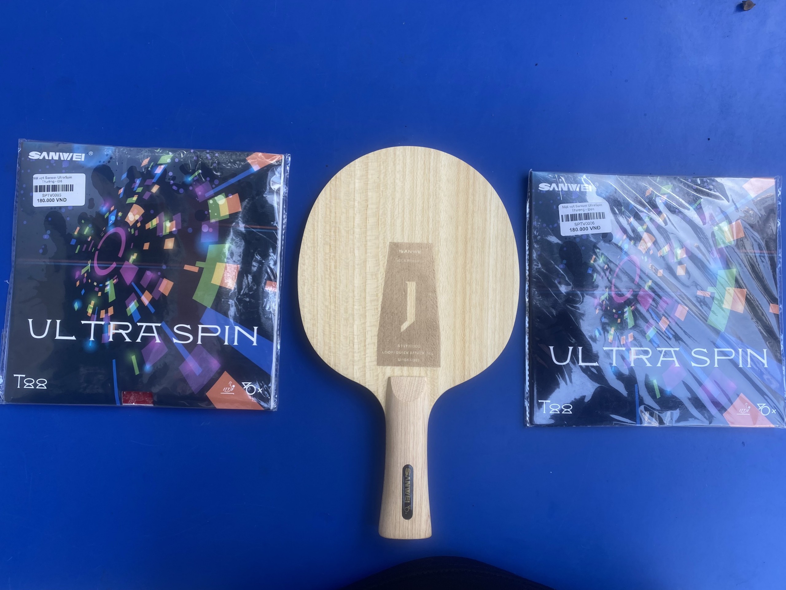 Combo vợt tập Sanwei Thuần Gỗ